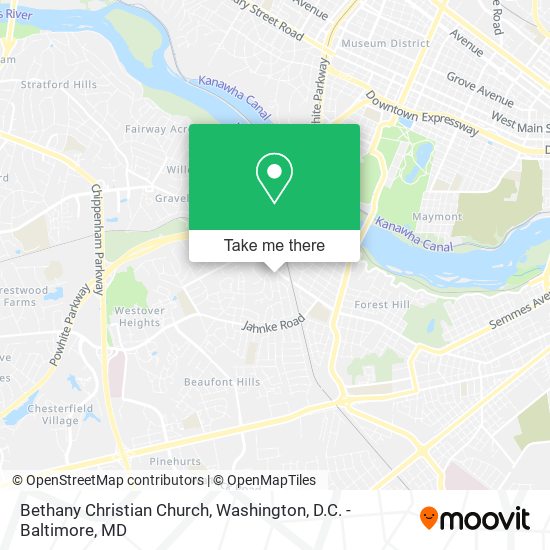 Bethany Christian Church map