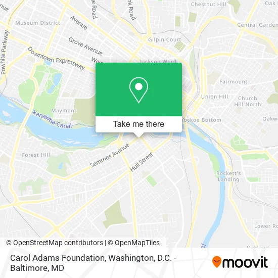 Carol Adams Foundation map