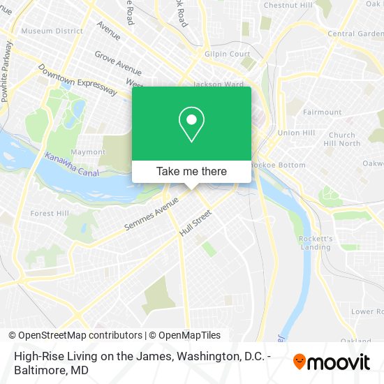 High-Rise Living on the James map