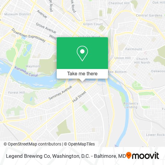Mapa de Legend Brewing Co