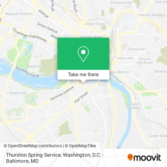 Thurston Spring Service map