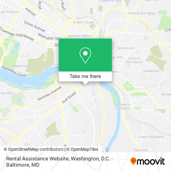 Rental Assistance Website map