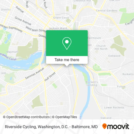 Riverside Cycling map