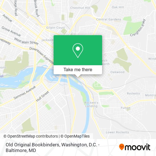 Mapa de Old Original Bookbinders