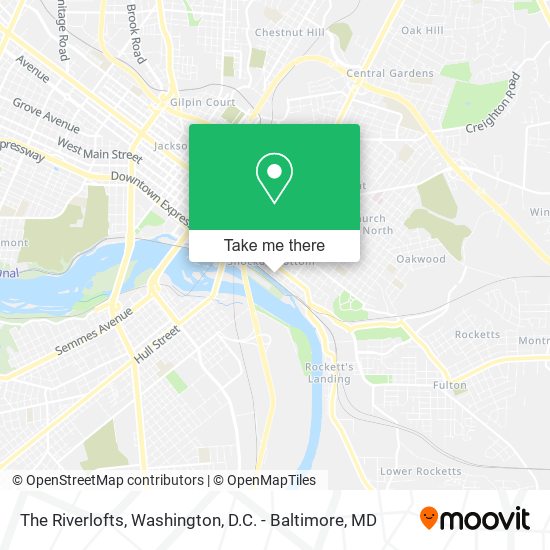 The Riverlofts map