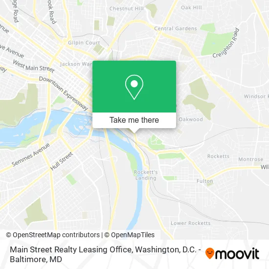 Main Street Realty Leasing Office map