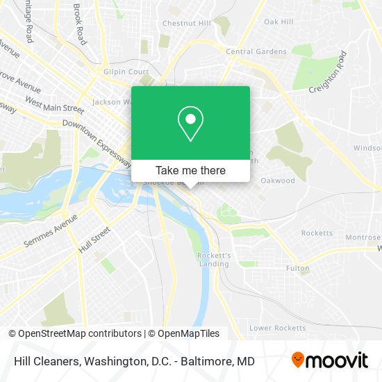 Hill Cleaners map