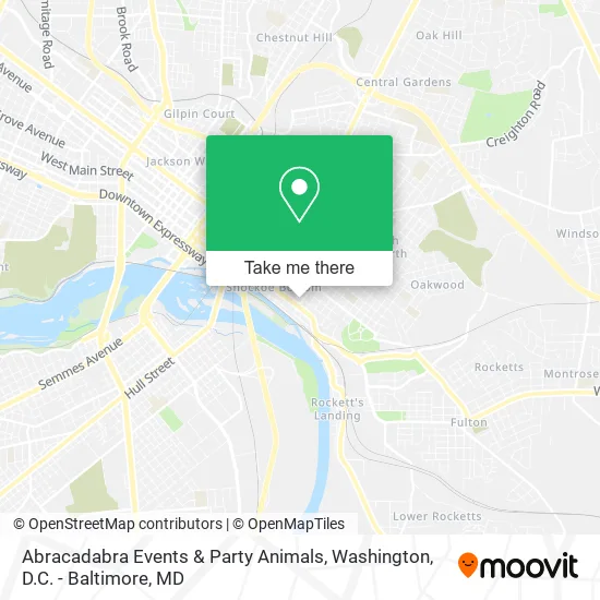 Abracadabra Events & Party Animals map