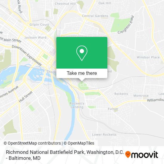 Richmond National Battlefield Park map