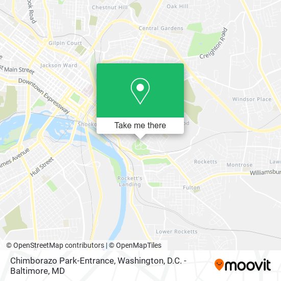 Chimborazo Park-Entrance map