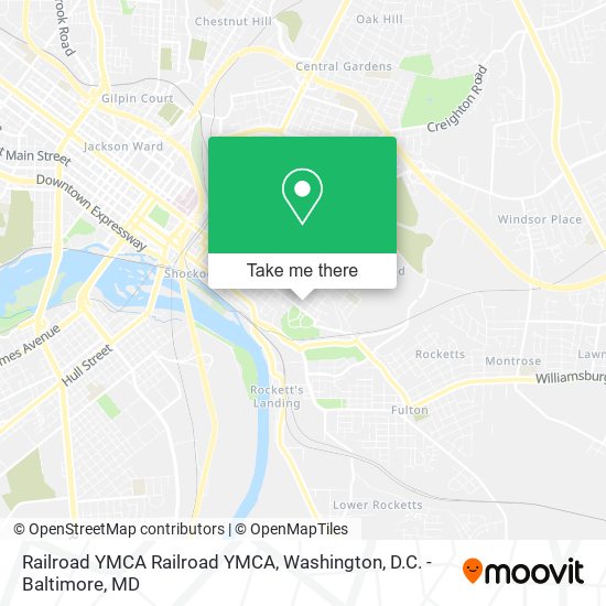 Railroad YMCA Railroad YMCA map