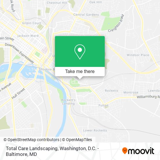 Total Care Landscaping map