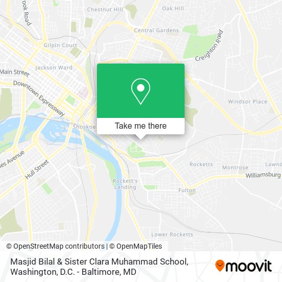 Mapa de Masjid Bilal & Sister Clara Muhammad School