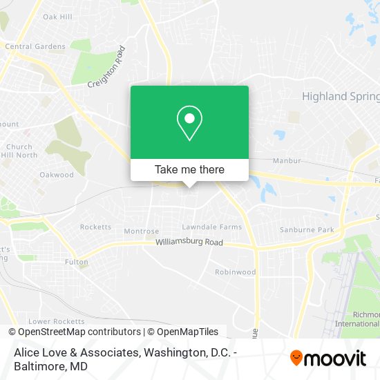 Alice Love & Associates map