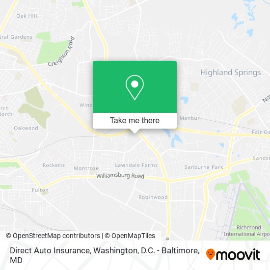 Direct Auto Insurance map