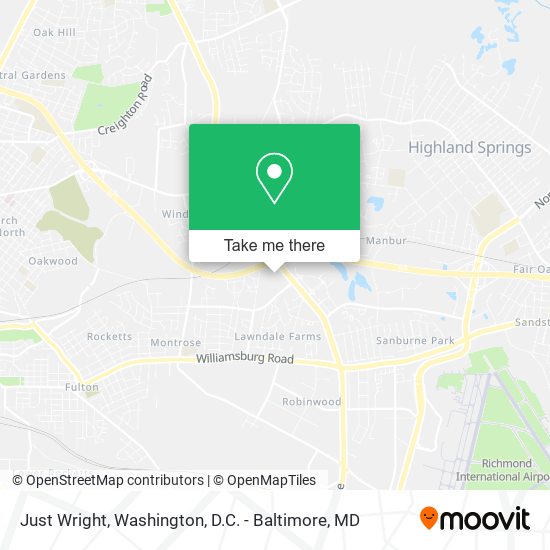 Mapa de Just Wright