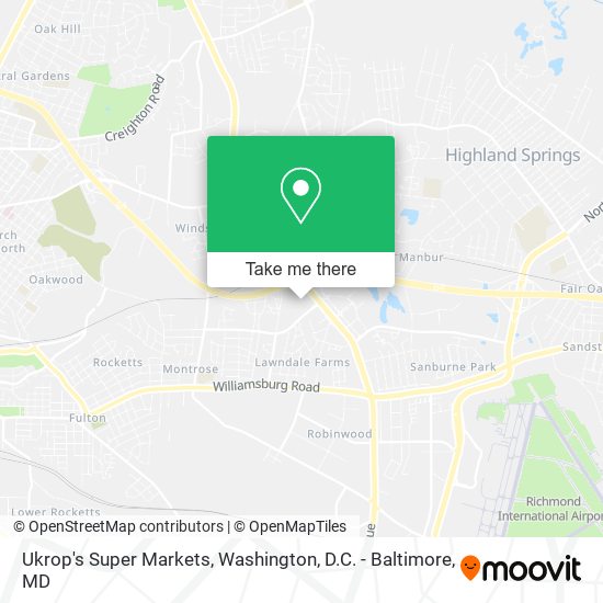 Ukrop's Super Markets map