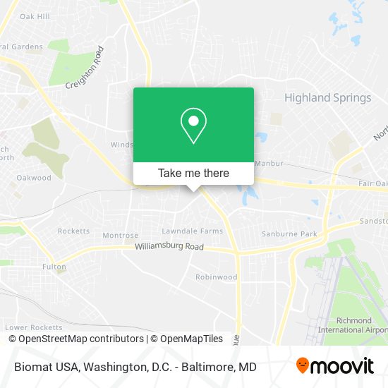 Mapa de Biomat USA