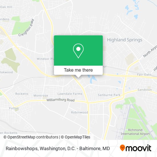 Rainbowshops map