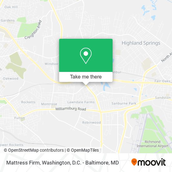 Mapa de Mattress Firm
