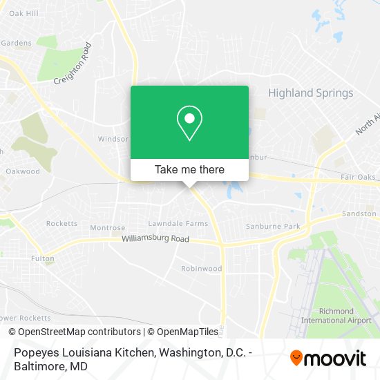 Popeyes Louisiana Kitchen map