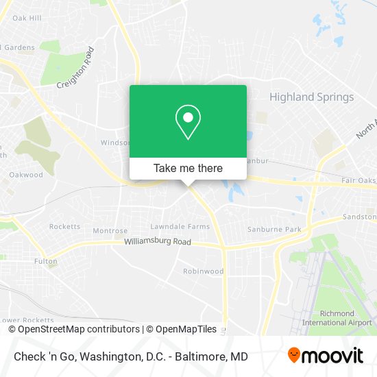 Check 'n Go map