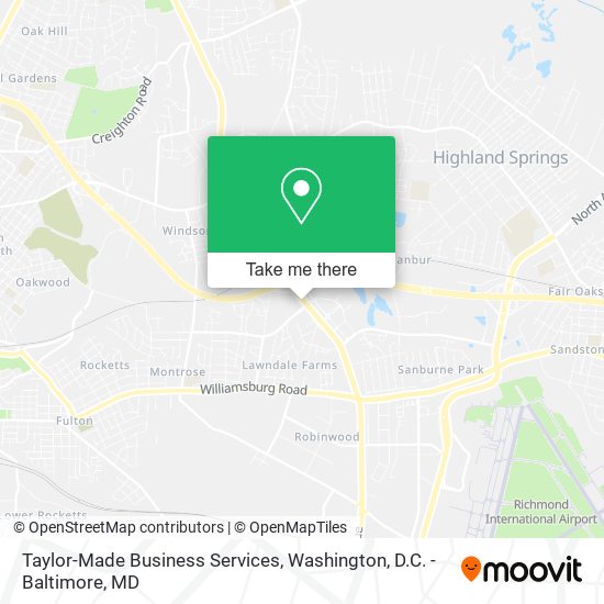 Mapa de Taylor-Made Business Services