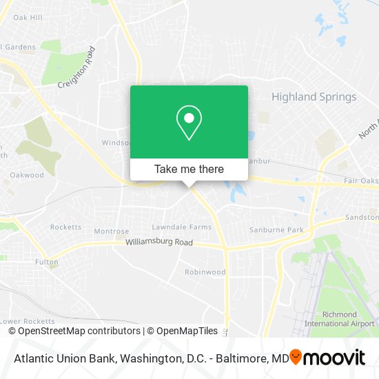 Atlantic Union Bank map