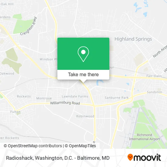 Radioshack map