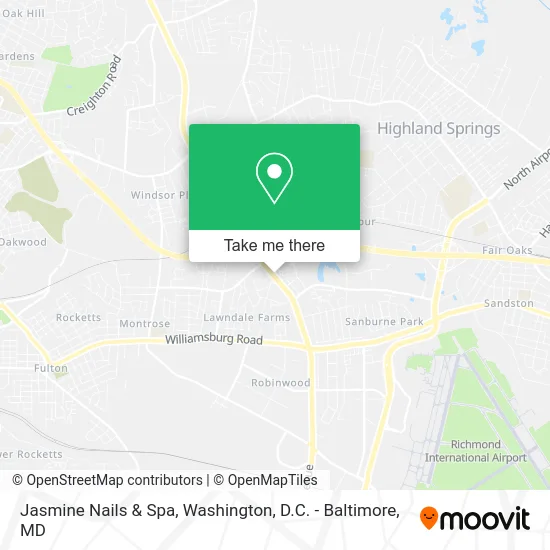 Jasmine Nails & Spa map