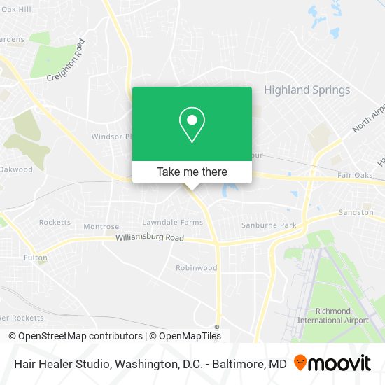 Hair Healer Studio map