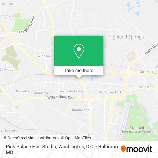 Mapa de Pink Palace Hair Studio