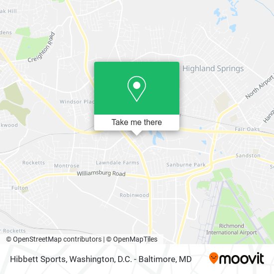 Hibbett Sports map