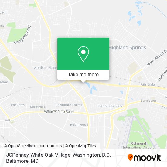 Mapa de JCPenney-White Oak Village