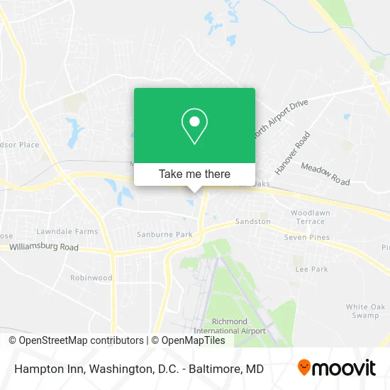 Hampton Inn map