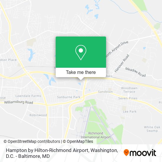 Hampton by Hilton-Richmond Airport map