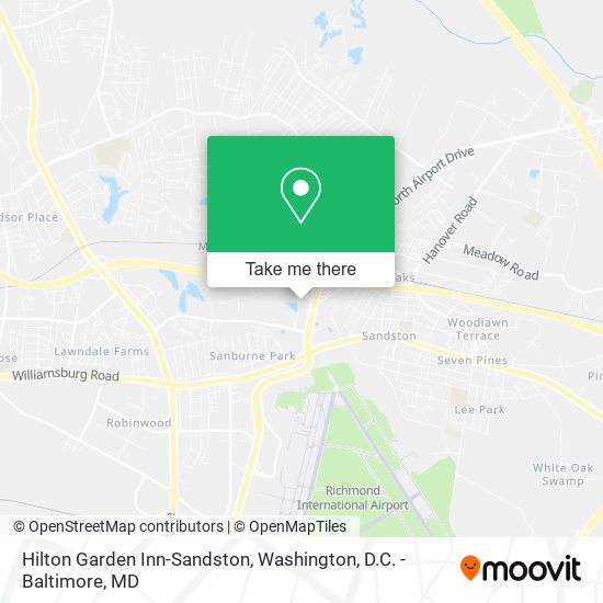 Mapa de Hilton Garden Inn-Sandston