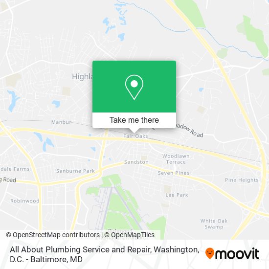 Mapa de All About Plumbing Service and Repair