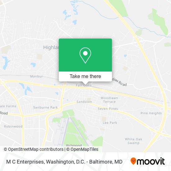 M C Enterprises map