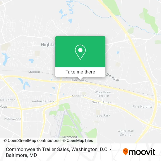 Commonwealth Trailer Sales map