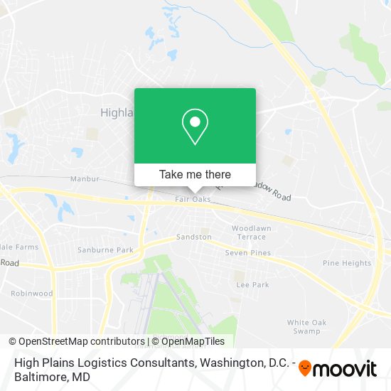High Plains Logistics Consultants map