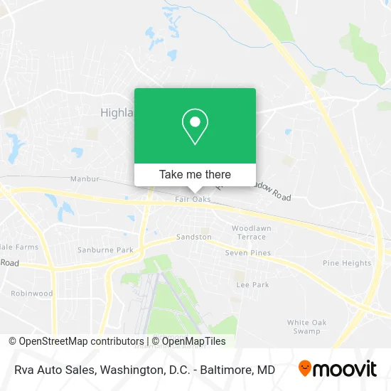 Rva Auto Sales map