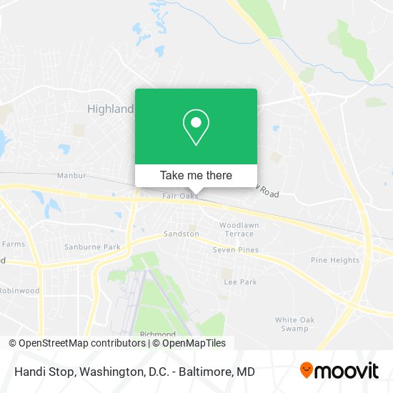 Handi Stop map