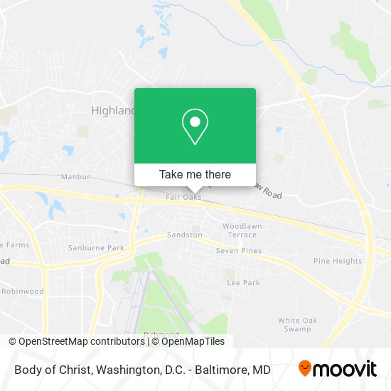 Body of Christ map