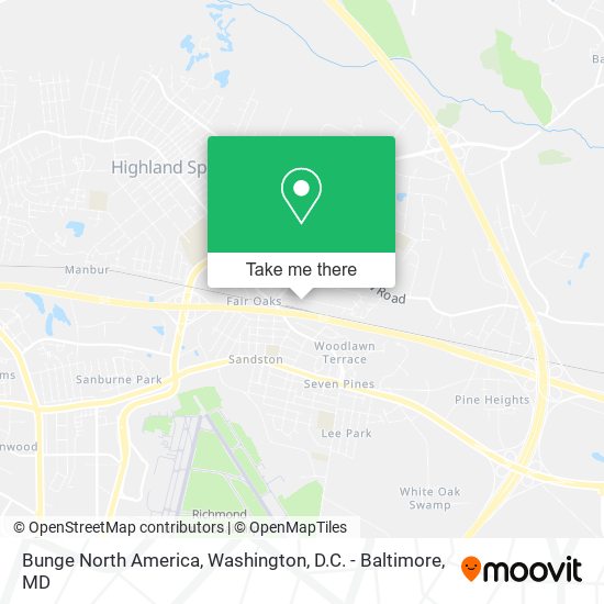 Mapa de Bunge North America