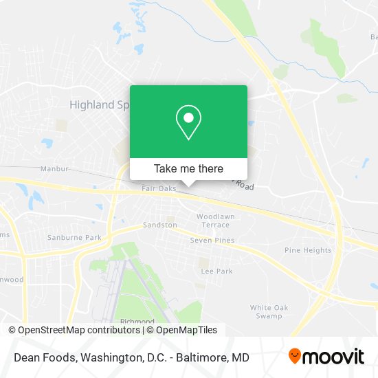 Dean Foods map