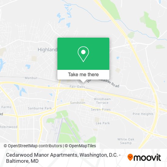 Cedarwood Manor Apartments map
