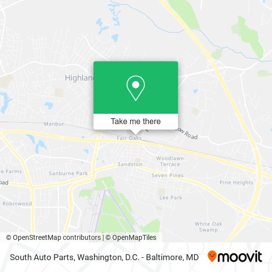 Mapa de South Auto Parts
