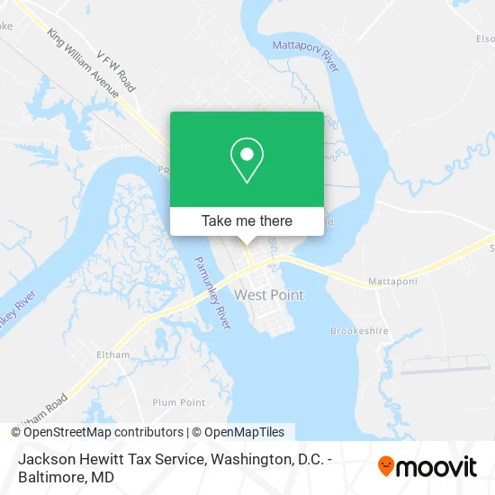 Jackson Hewitt Tax Service map