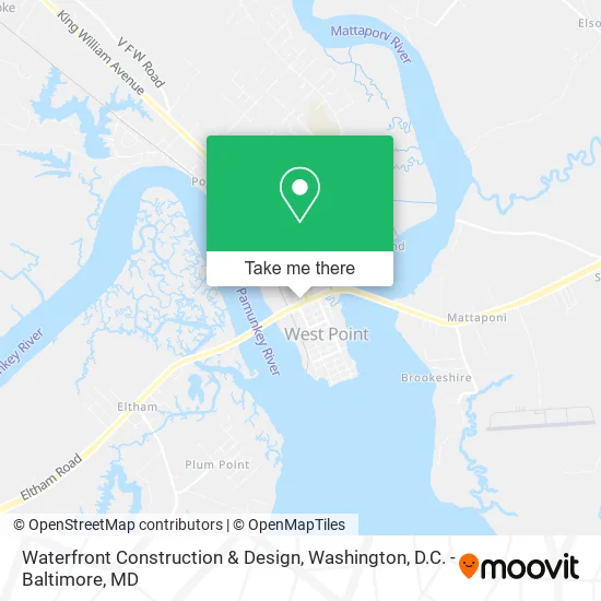 Waterfront Construction & Design map